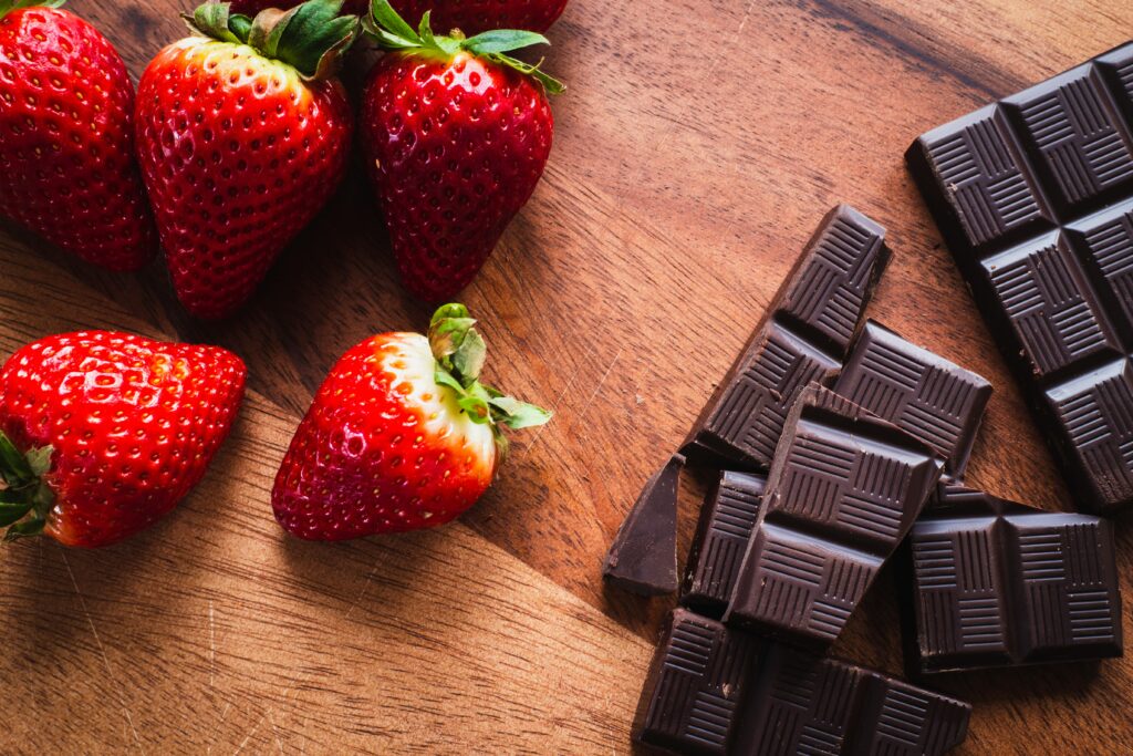 Dark Chocolate and Strawberries