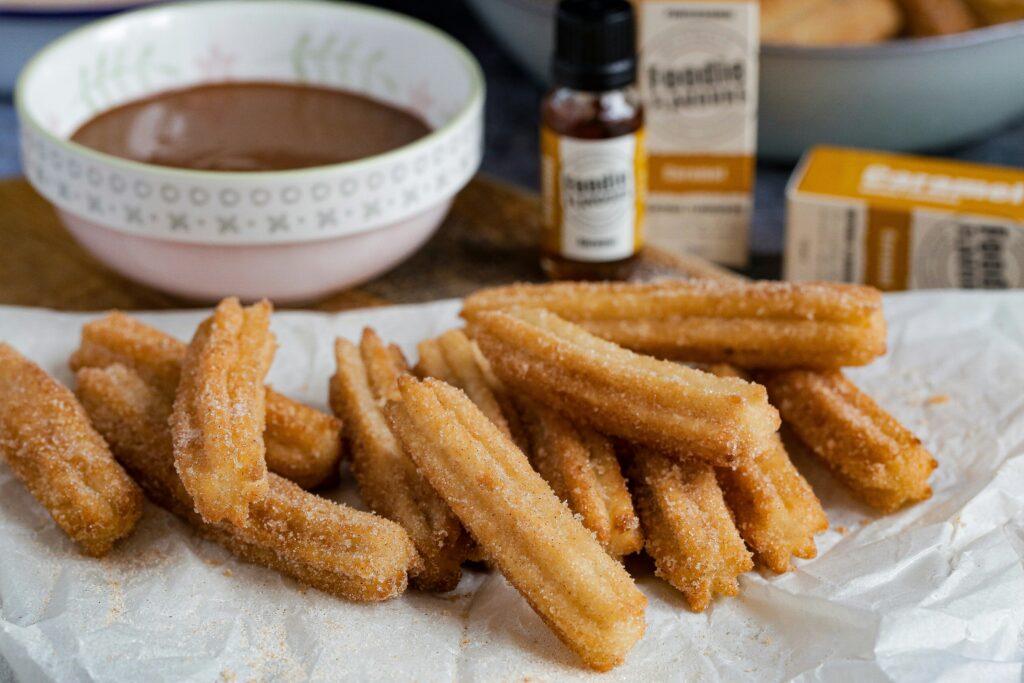 Churros with Chocolate Dipping Sauce