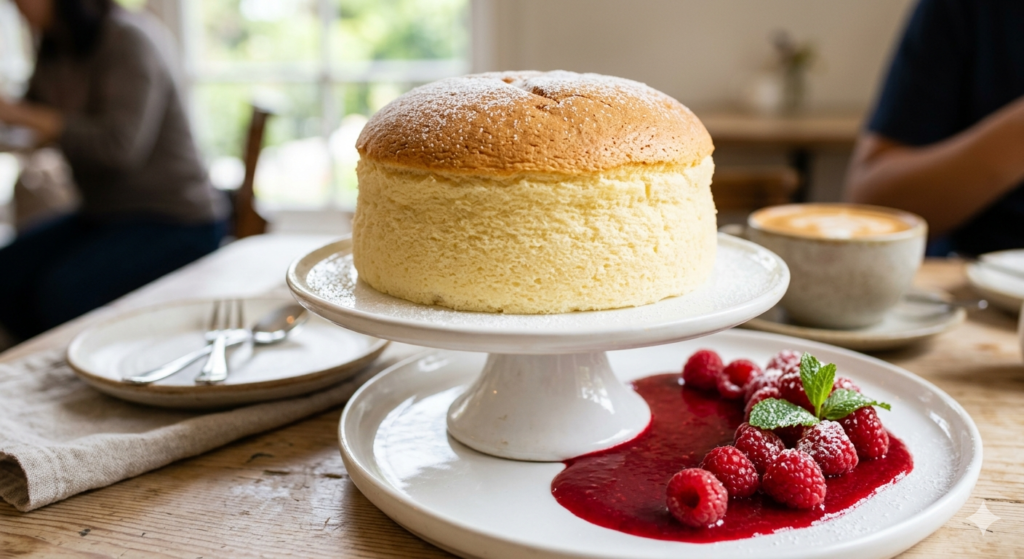 Raspberry Soufflé Cheesecake