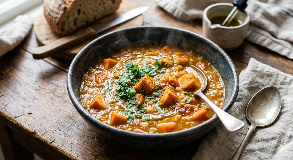 Sweet Potato and Lentil Stew