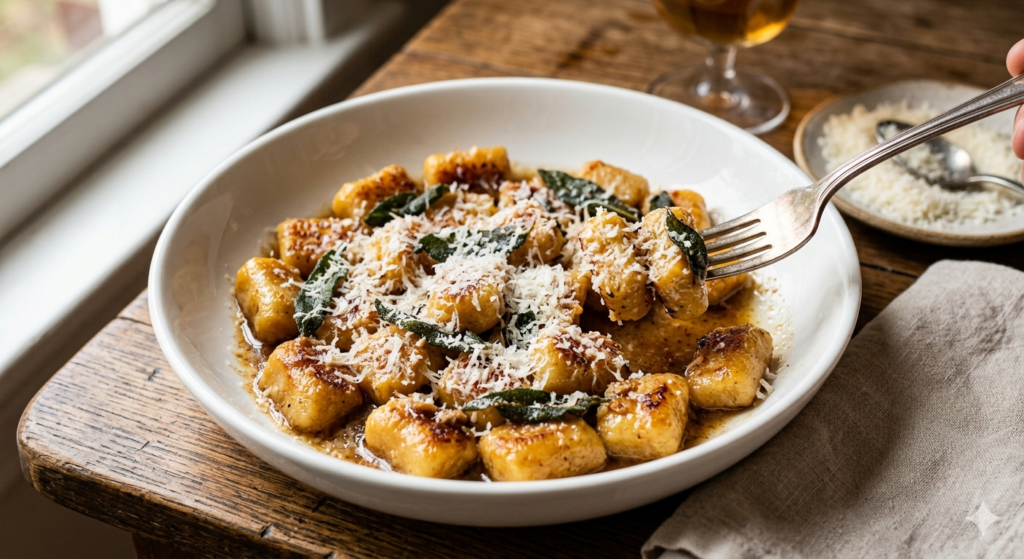 Sweet Potato Gnocchi with Brown Butter and Sage