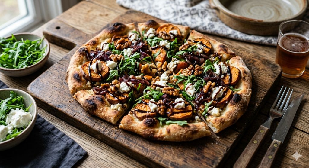 Sweet Potato and Goat Cheese Flatbread