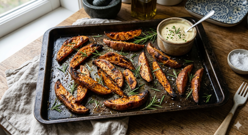 Roasted Sweet Potato Wedges