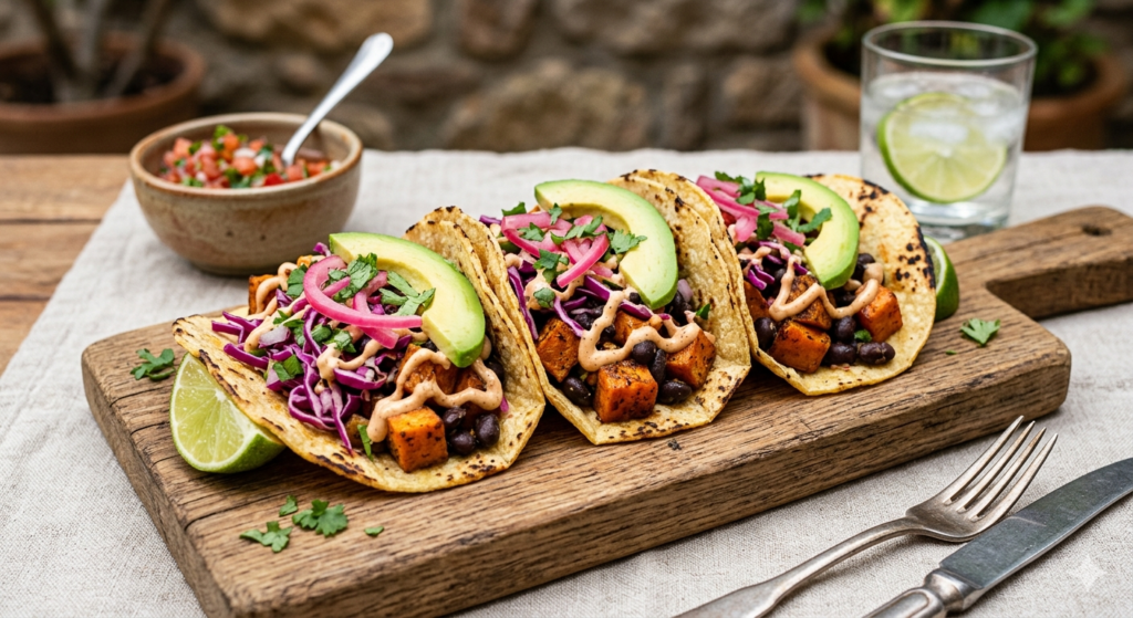 Sweet Potato and Black Bean Tacos