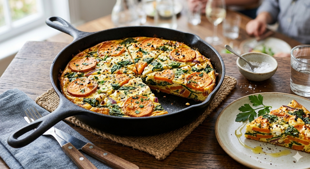 Sweet Potato and Spinach Frittata