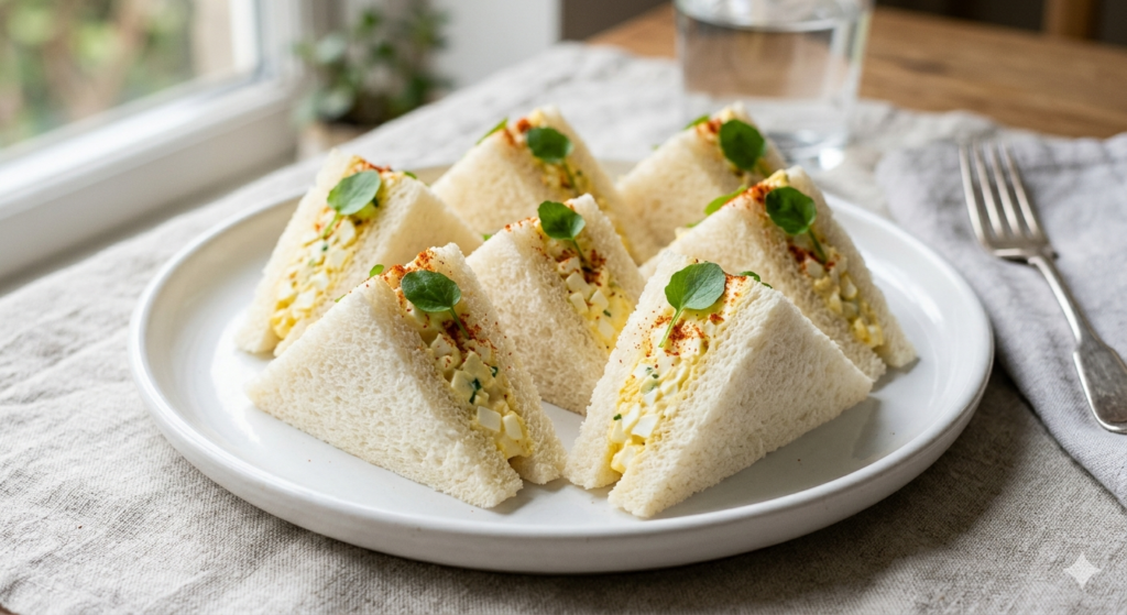 Classic Egg Salad Finger Sandwiches