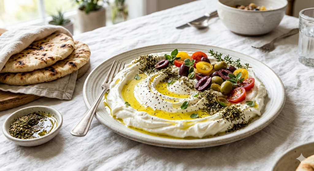 Labneh with Za'atar and Olive Oil