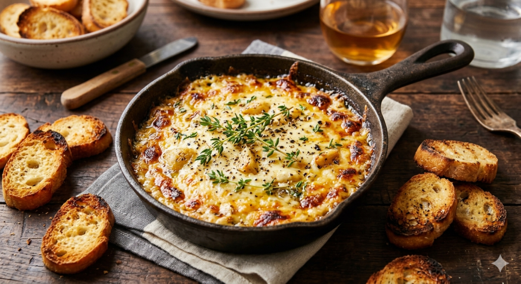 Roasted Garlic and Cheese Dip