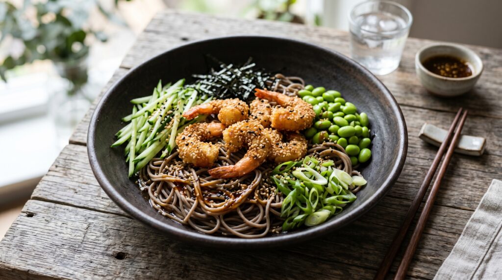 Japanese-Inspired Sesame Shrimp Salad