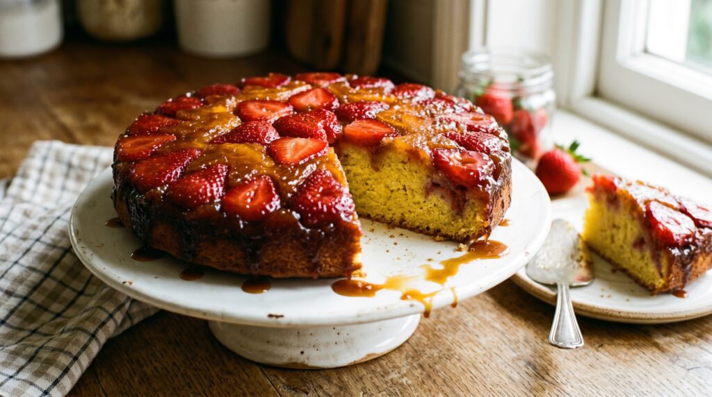 Strawberry Upside-Down Cake