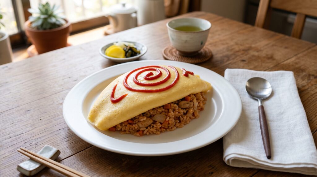 Japanese Omurice (Omelette Fried Rice)