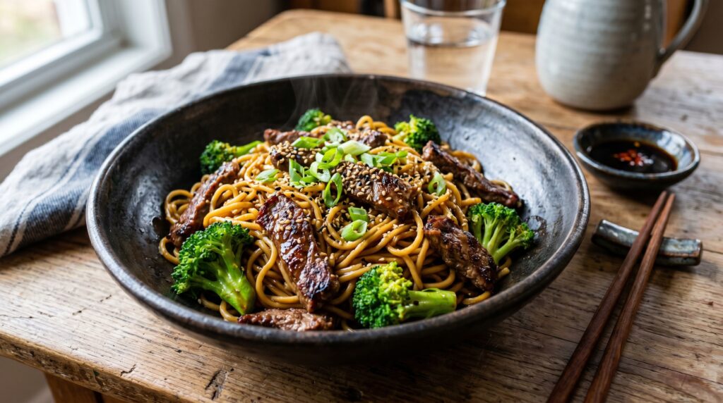 Beef and Broccoli Noodles