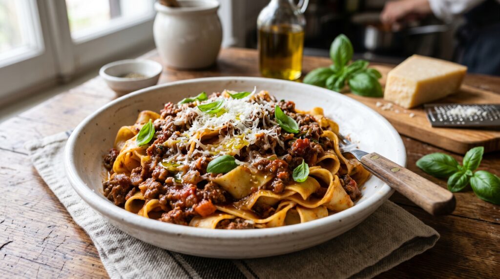 Quick Beef Bolognese