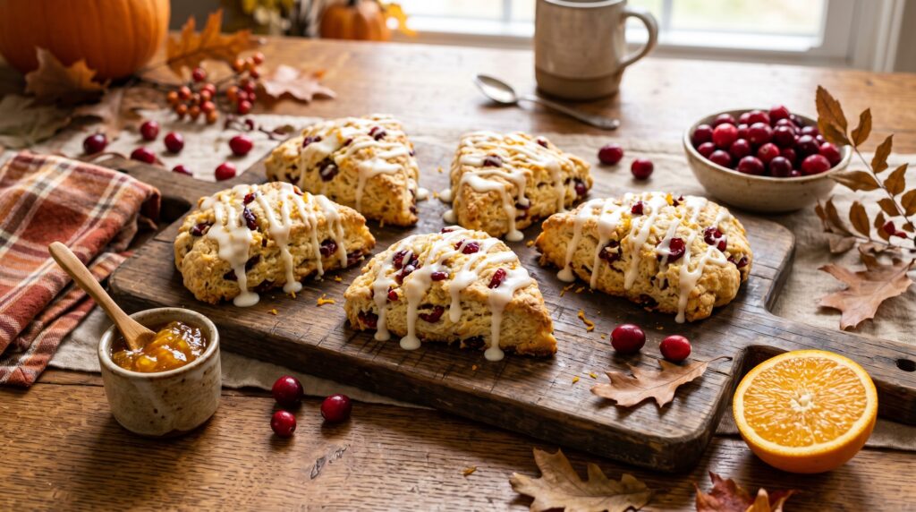 Cranberry and Orange Scones