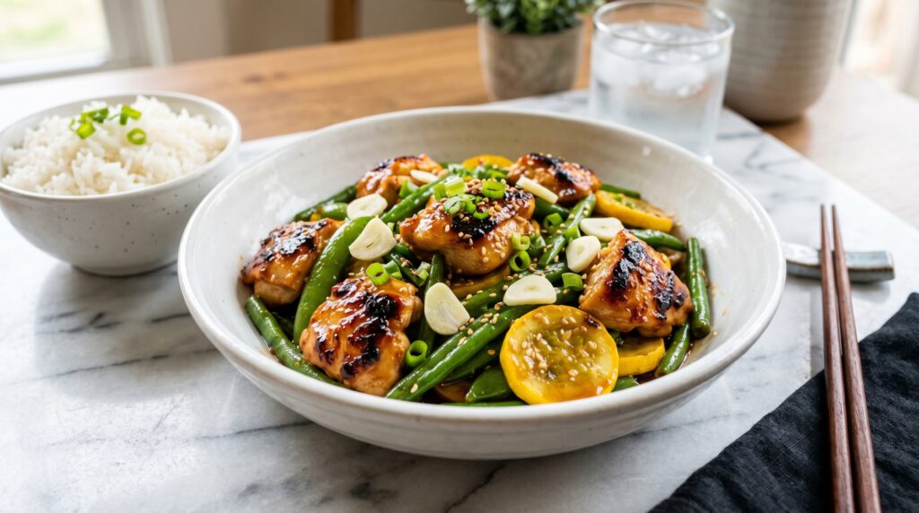 Honey Garlic Chicken Stir Fry