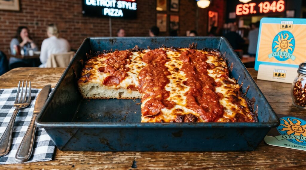 Detroit-Style Rectangular Pizza