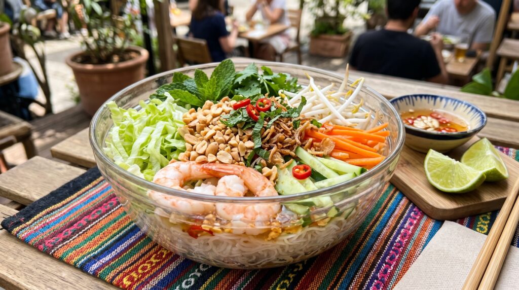 Vietnamese Shrimp and Rice Paper Roll Salad