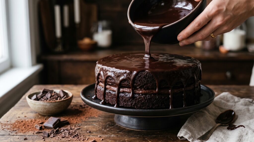 Dark Chocolate Ganache Frosting