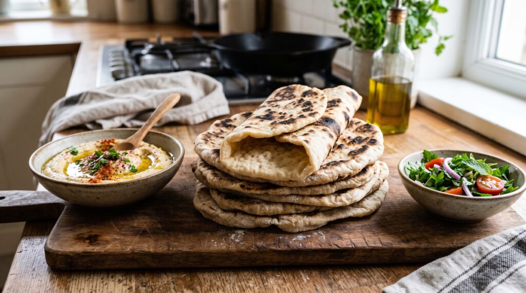 Flatbread (No-Yeast, 3-Ingredient)