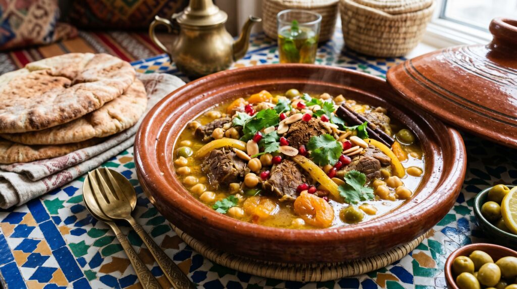 Moroccan Lamb and Chickpea Casserole