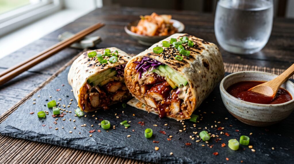Korean BBQ Chicken Burrito