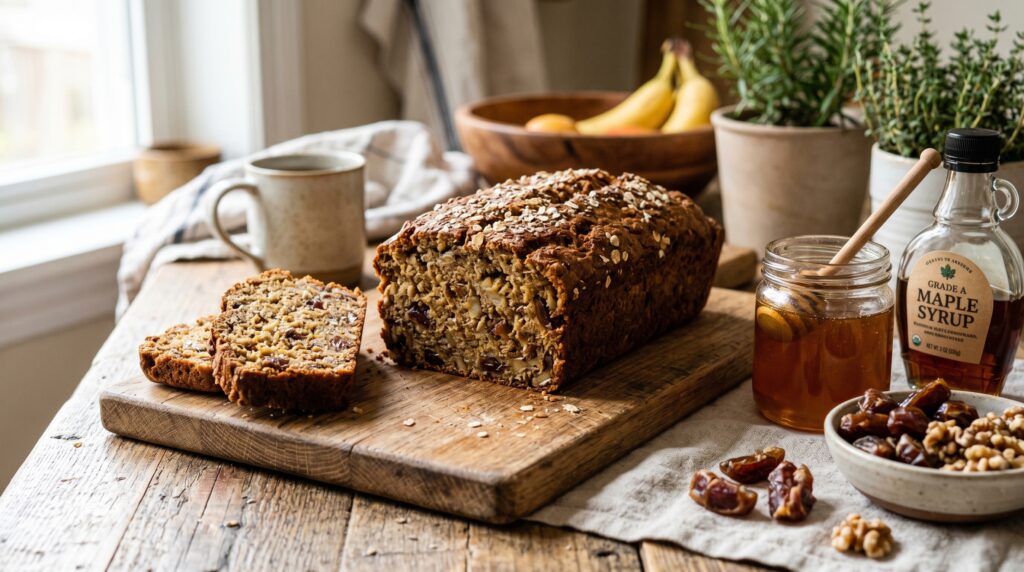 Healthy Banana Bread (No Refined Sugar)