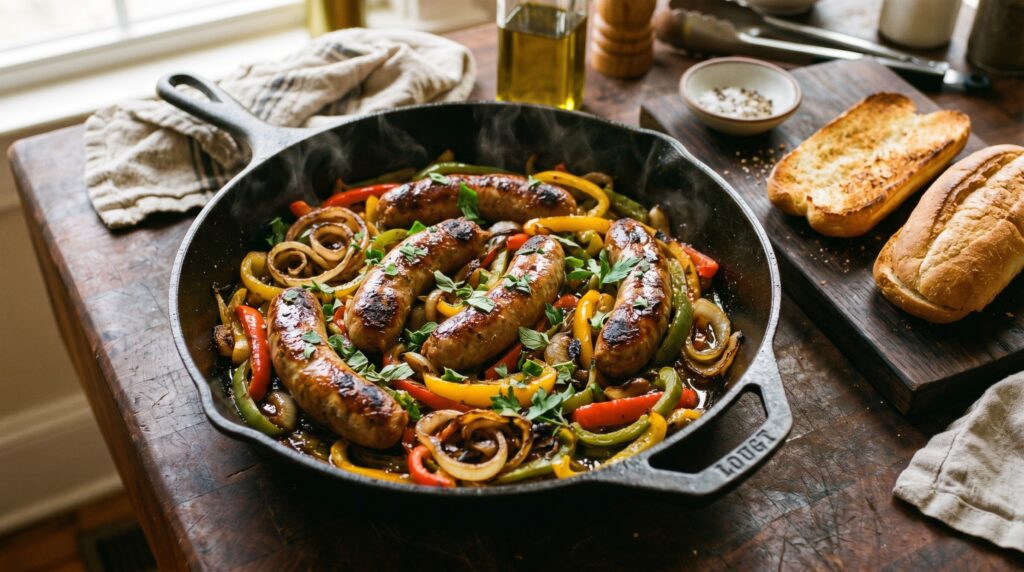 Classic Sausage, Peppers, and Onions
