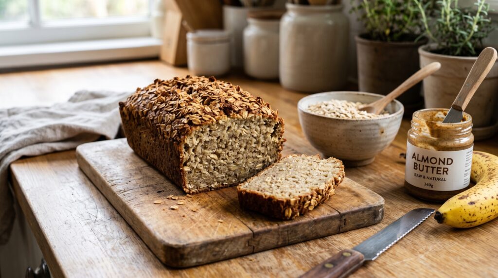 Banana Bread with Oats (Gluten-Sensitive Friendly)