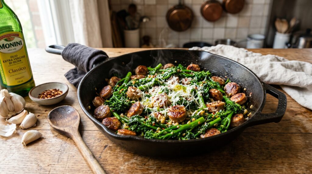 Sausage and Broccoli Rabe Skillet
