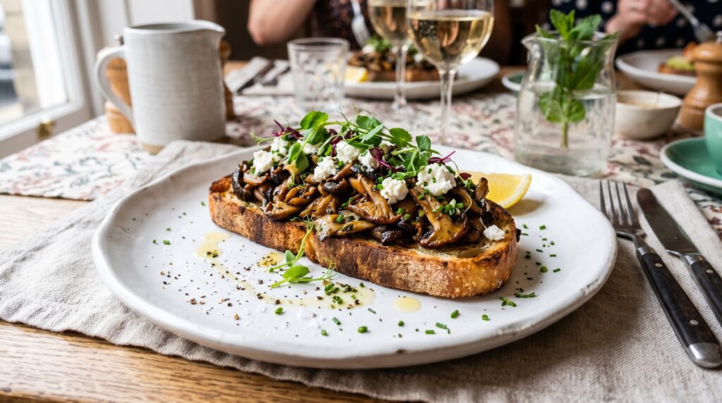 Pan-Fried Mushroom Toast