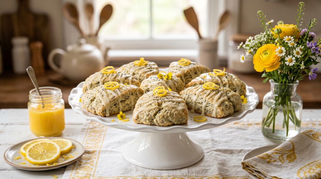 Lemon and Poppy Seed Scones