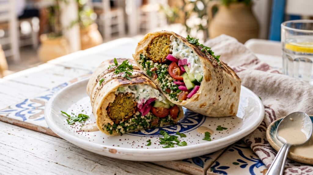 Mediterranean Falafel Burrito