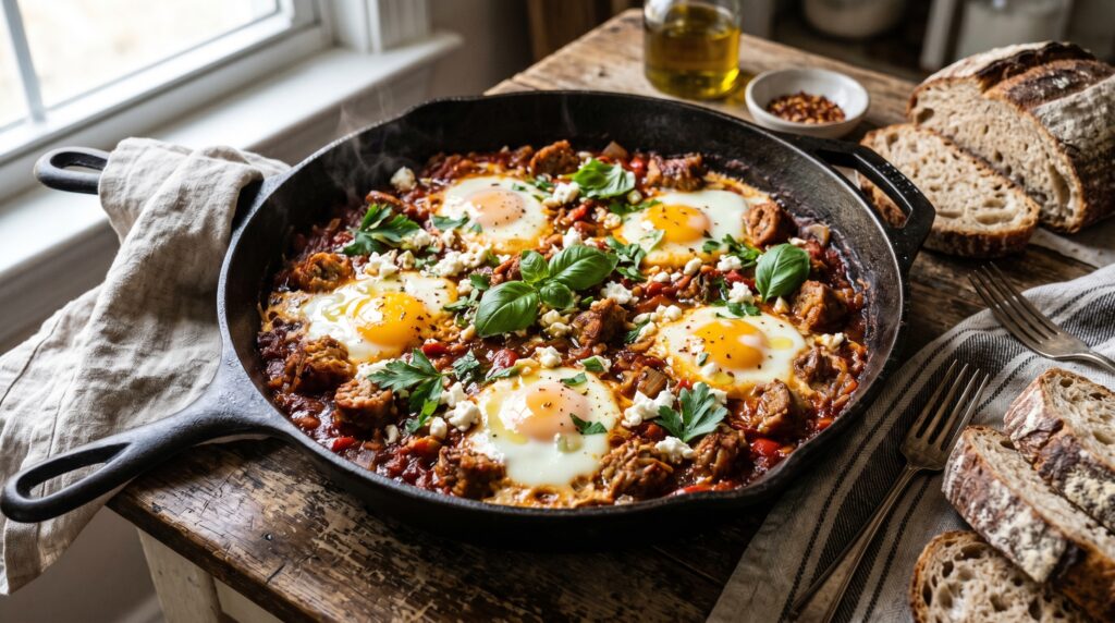 Shakshuka with Italian Sausage
