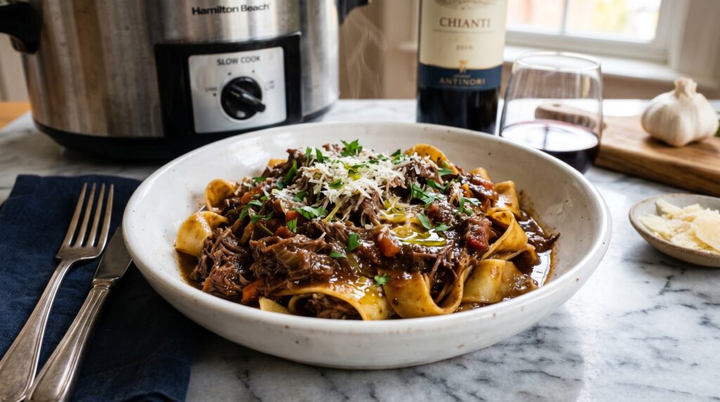 Slow Cooker Beef Short Rib Ragu
