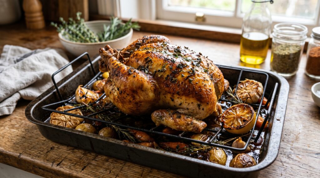 Herb-Roasted Whole Chicken