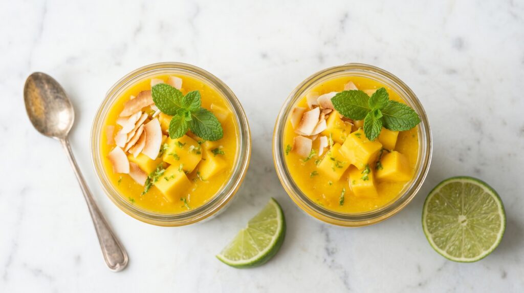 Mango and Lime Chia Pudding