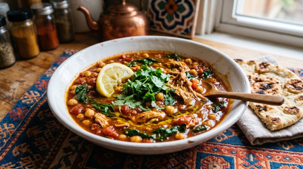 Slow Cooker Chicken and Chickpea Stew