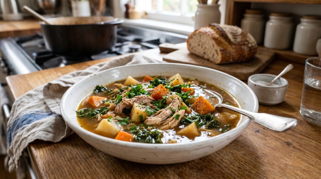 Slow-Cooker Chicken and Root Vegetable Stew