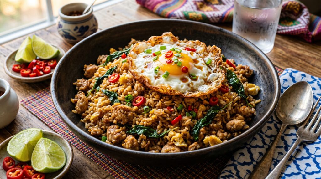 Thai Basil Chicken Fried Rice