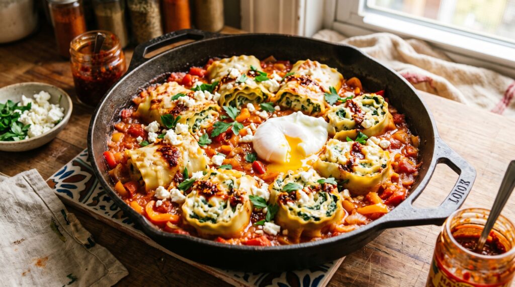 Shakshuka-Inspired Roll Ups