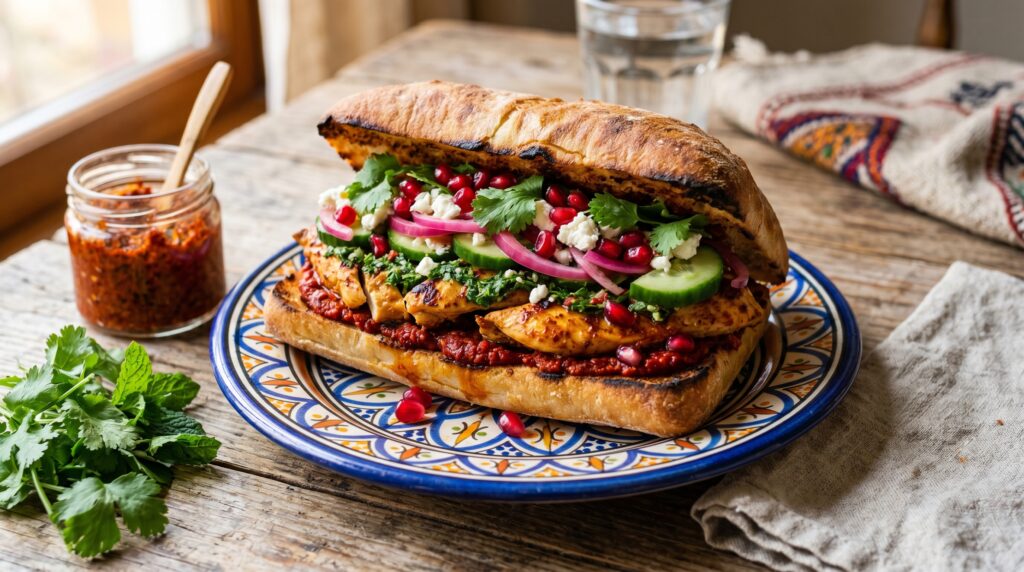 Moroccan Harissa Chicken Sandwich