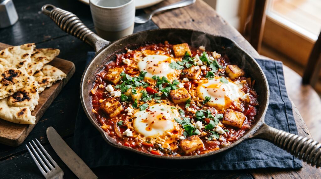 Halloumi and Egg Shakshuka