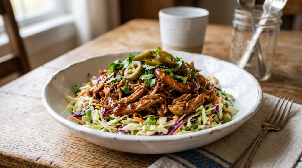 Pulled Chicken with Paleo BBQ Sauce
