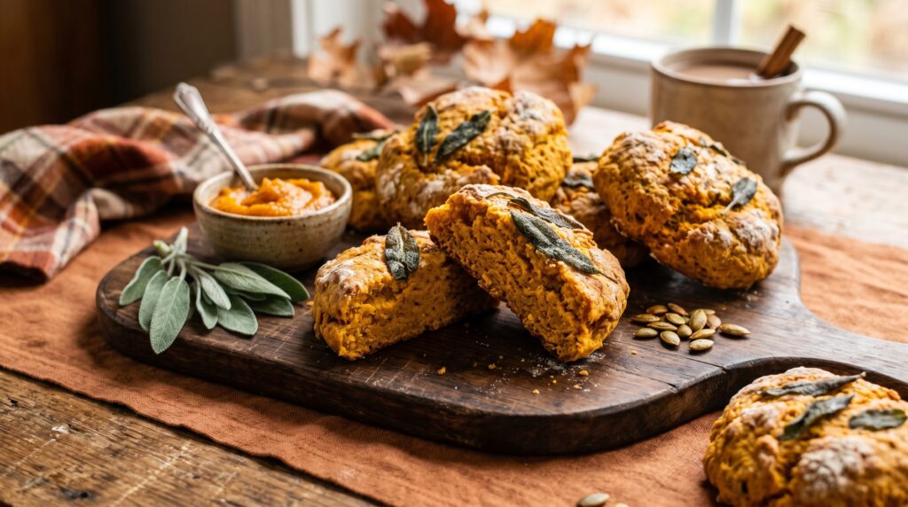 Pumpkin and Sage Scones