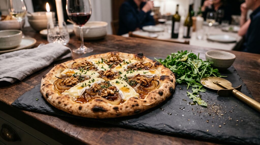 Caramelized Onion and Brie Pizza