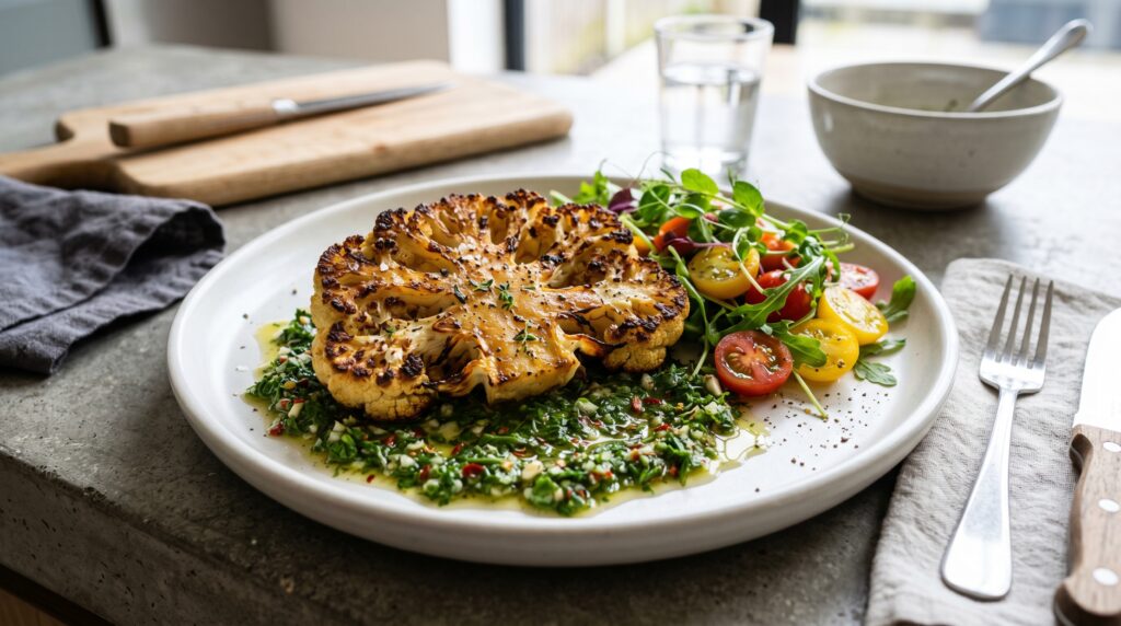 Cauliflower Steak with Chimichurri