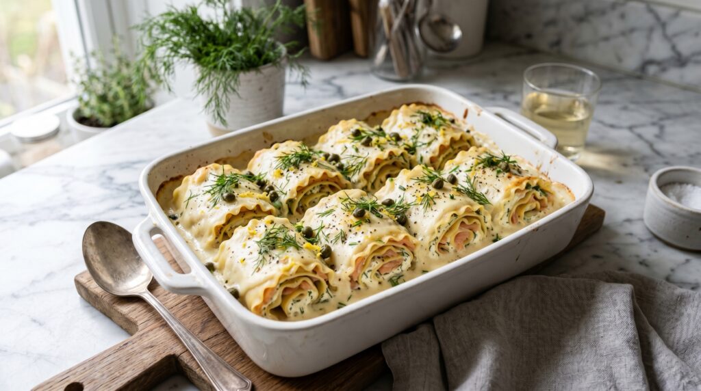 Smoked Salmon and Cream Cheese Roll Ups