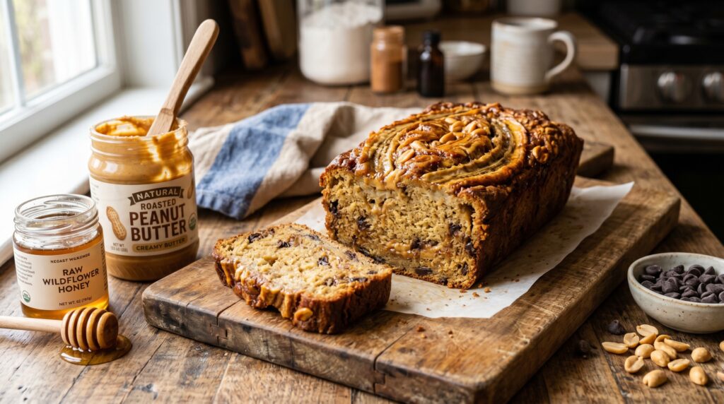 Peanut Butter Banana Bread