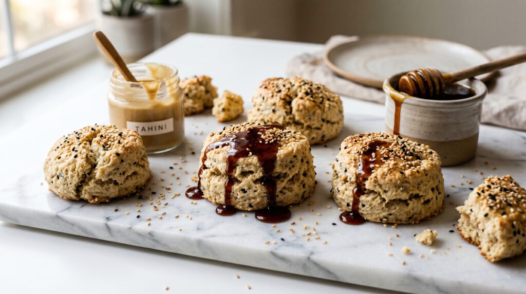 Tahini and Honey Scones
