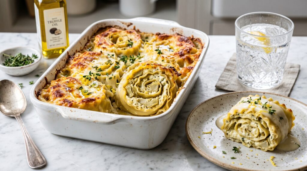 Artichoke and Ricotta Roll Ups